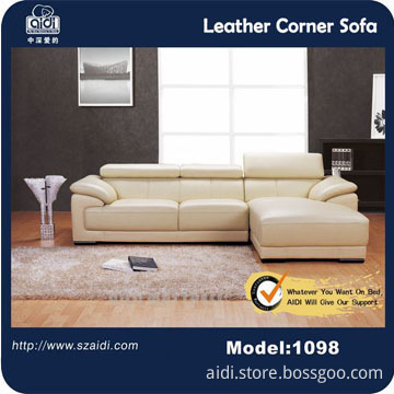 adjustable italian top grain Corner Sofa